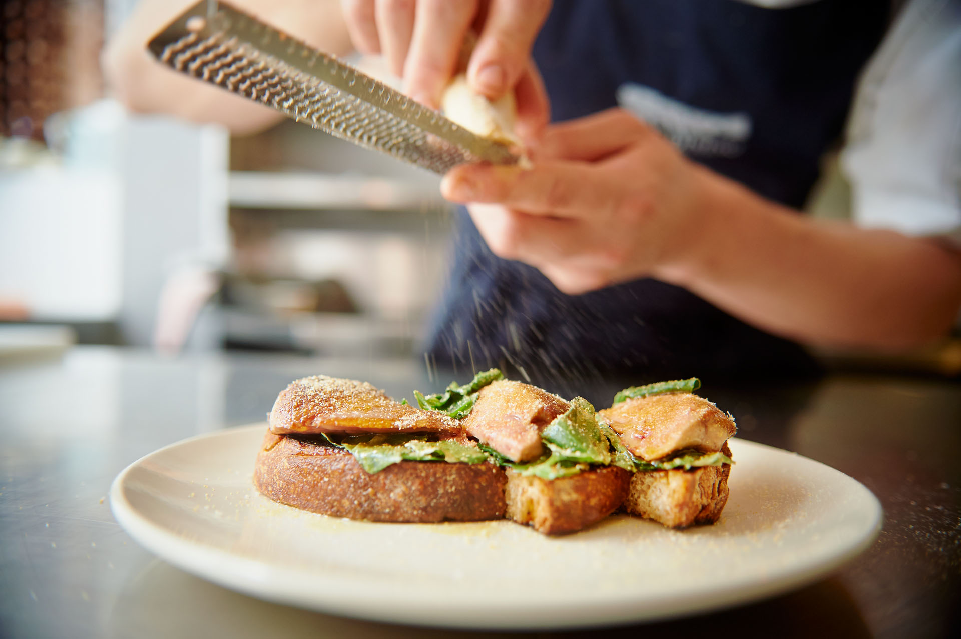 Photographs of Chefs preparing Cobia for Pacific Reef Fisheries