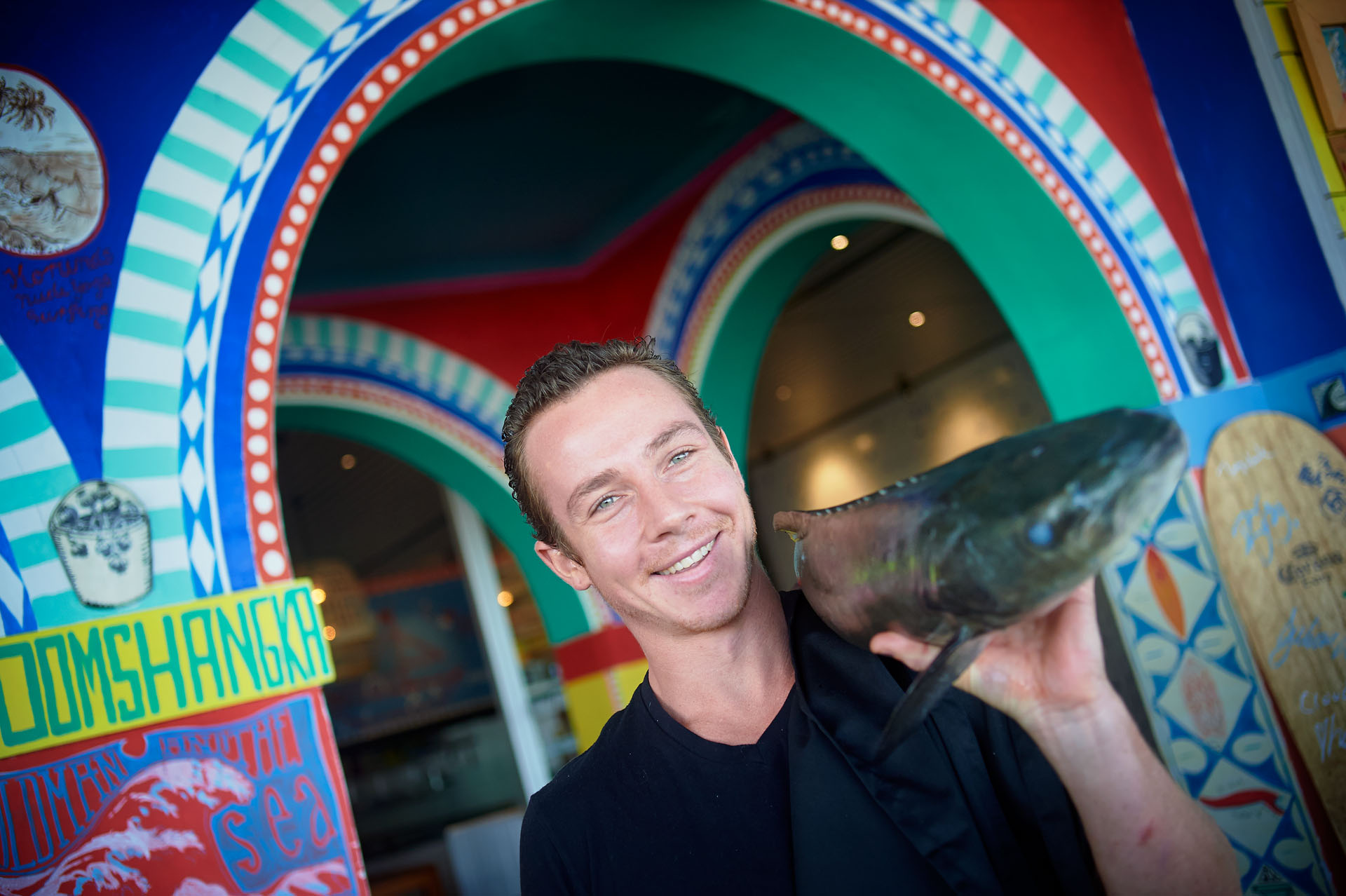 Photographs of Chefs preparing Cobia for Pacific Reef Fisheries