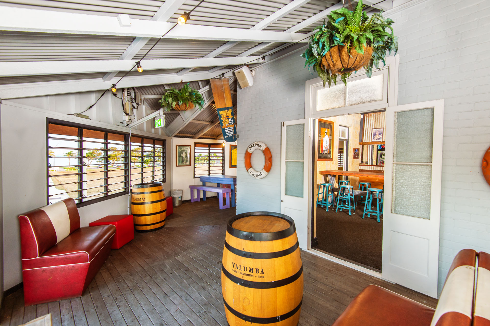 Photograph of interiors and the exterior of the Grand View Hotel in Bowen