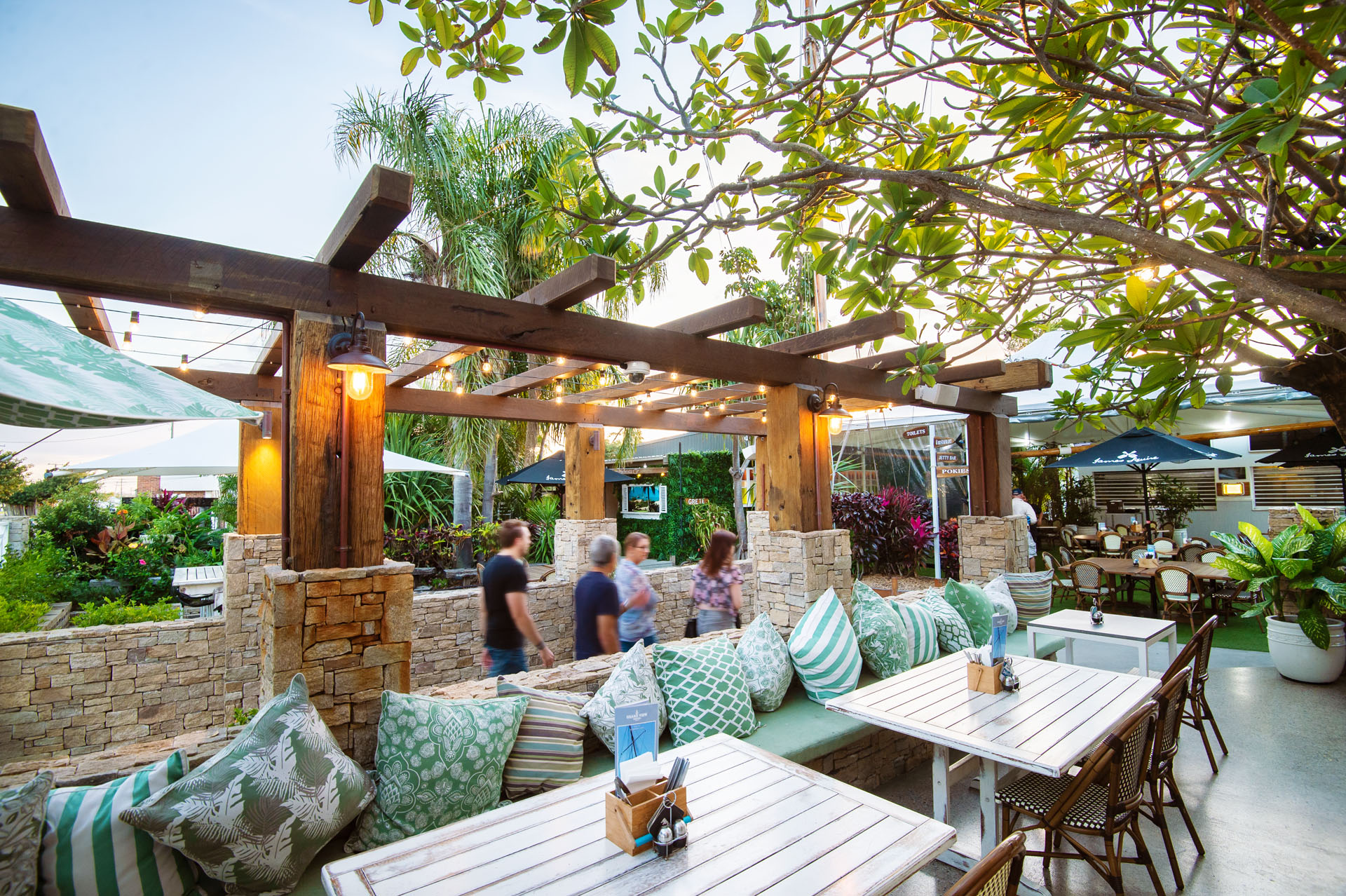 Photograph of interiors and the exterior of the Grand View Hotel in Bowen