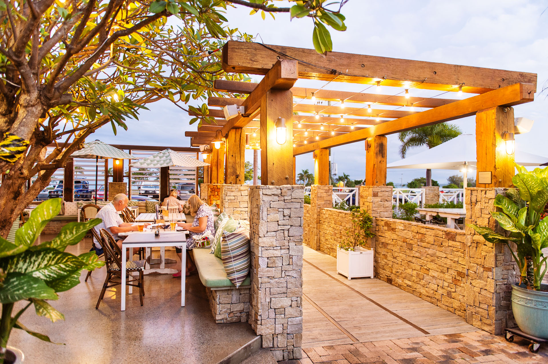 Photograph of interiors and the exterior of the Grand View Hotel in Bowen