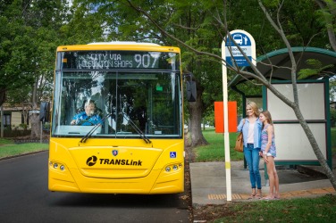 People utilising bus services within Toowoomba for the Queensland Government's Department of Transport an Main Roads, Translink Division