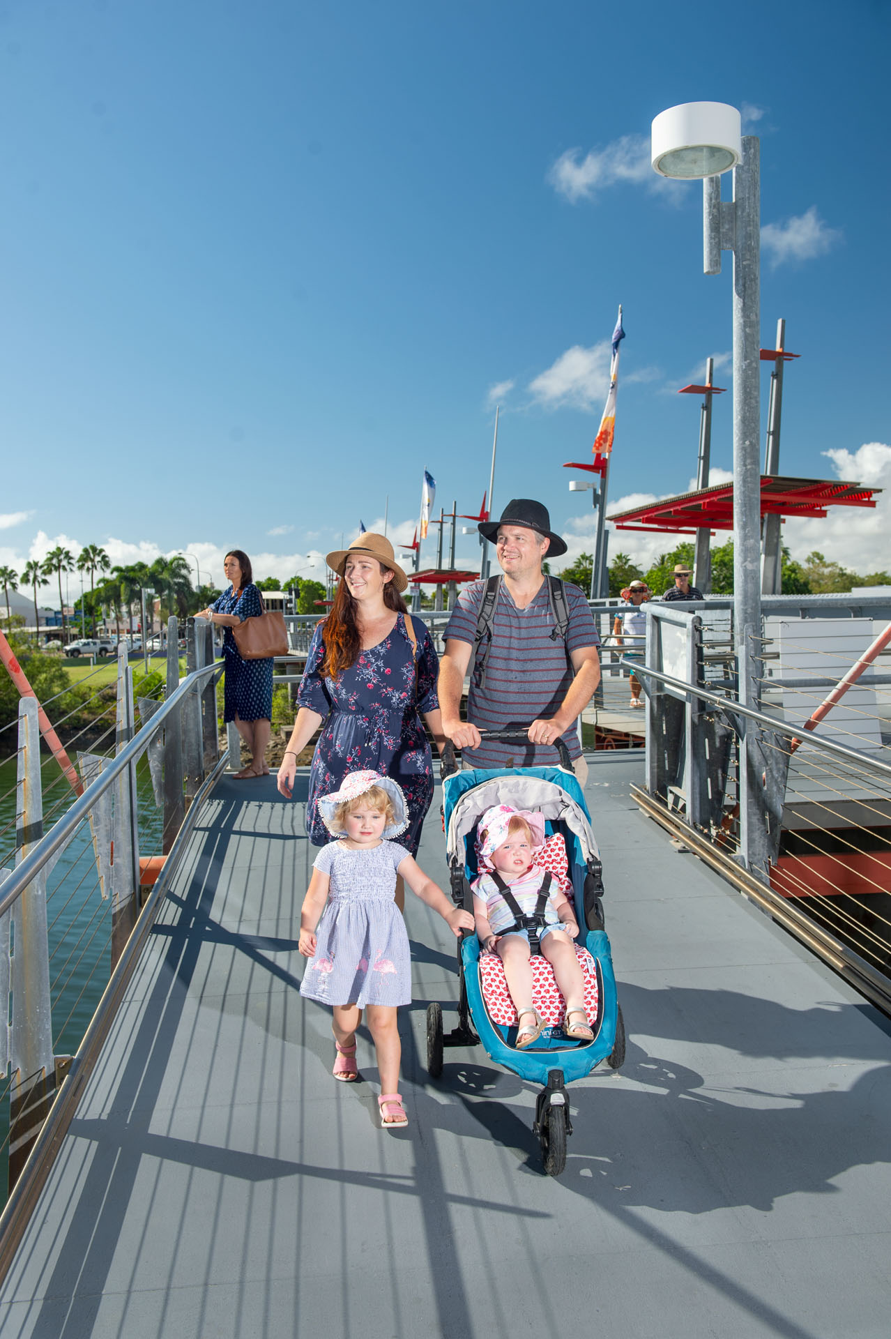 Photographs in Townsville to illustrate the Queensland Government Department of Transport and Main Roads, Walking Strategy