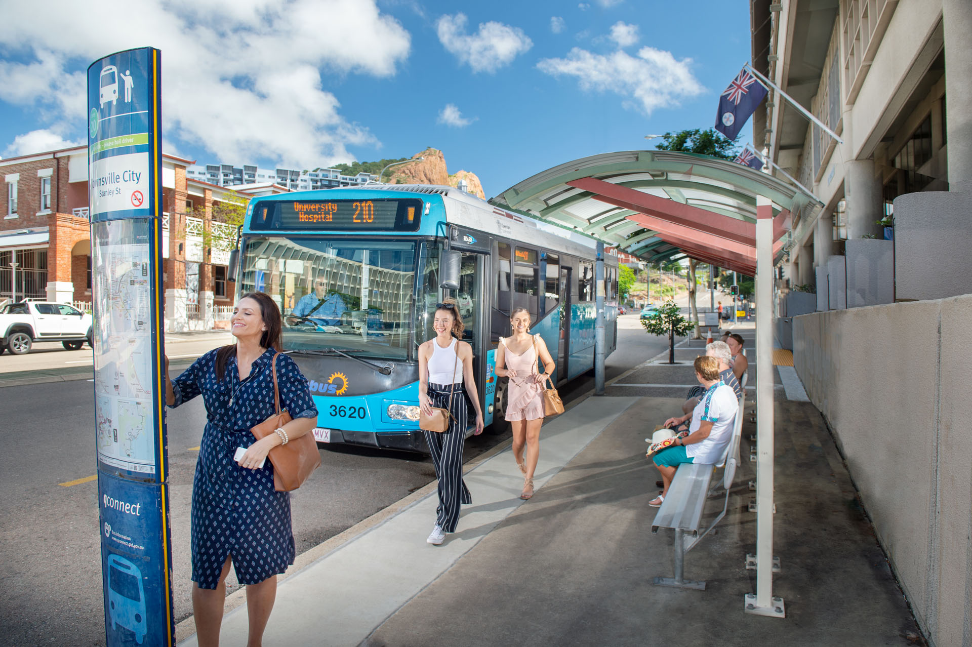 Photographs in Townsville to illustrate the Queensland Government Department of Transport and Main Roads, Walking Strategy
