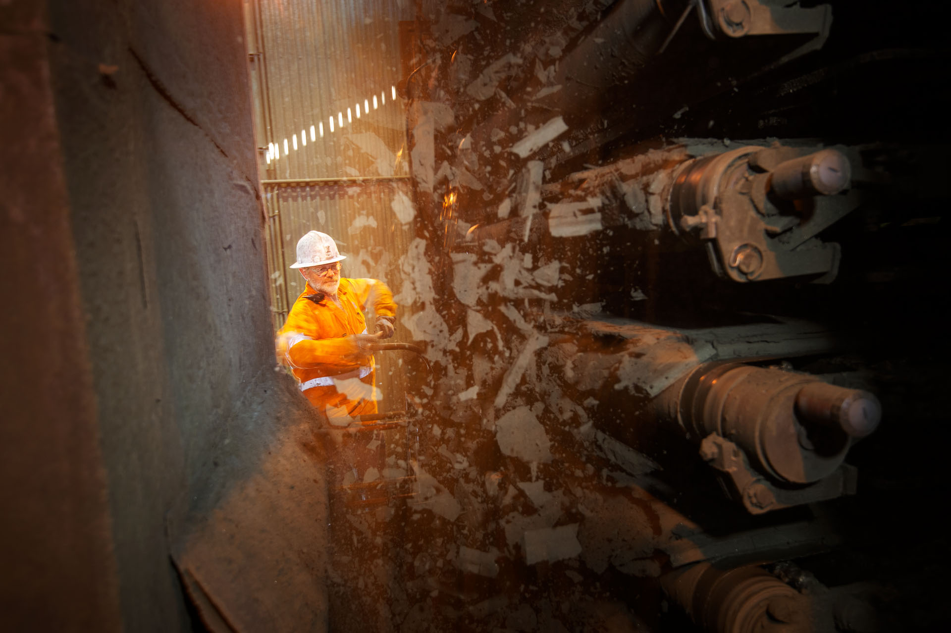 Photography of product, premises and personnel at Glencore's Ernest Henry Mine, Cloncurry