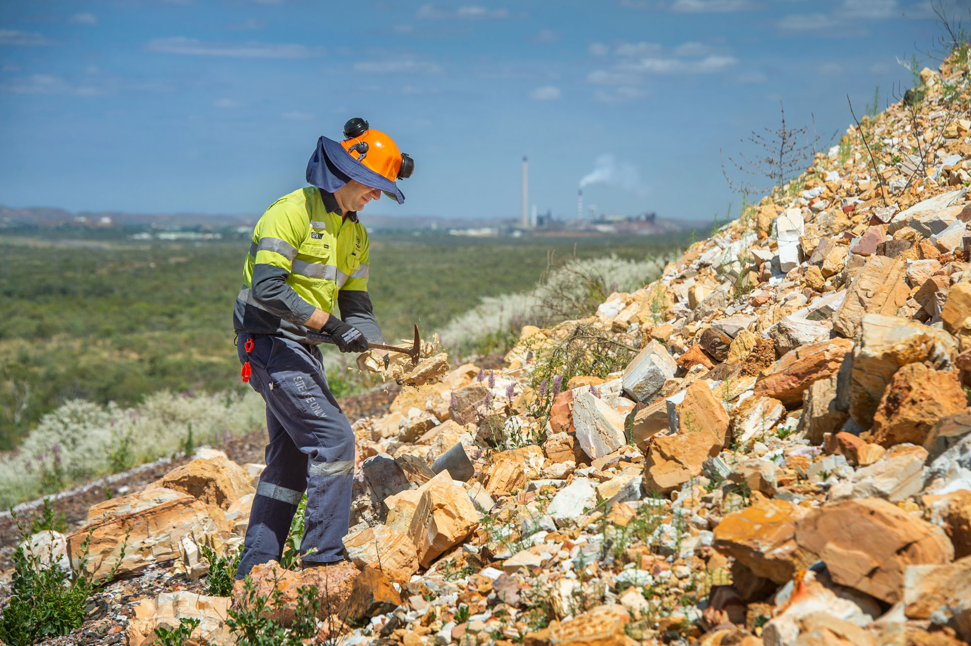 Photography of product, premises and personnel at Glencore's Mount Isa Mines, Mount Isa