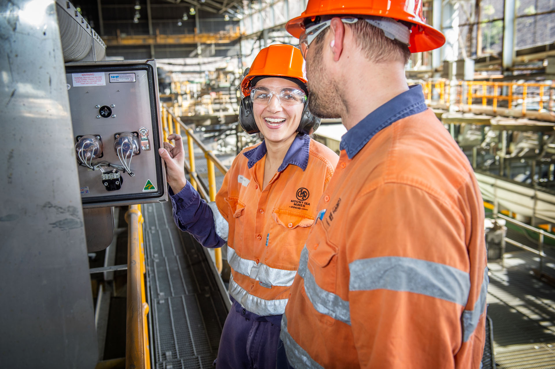 Photography of product, premises and personnel at Glencore's Mount Isa Mines, Mount Isa