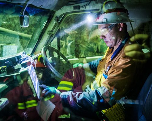 Simon Barnes, Senior Drill and Blast Engineer, Mining, MICO, Driving a light vehicle underground.