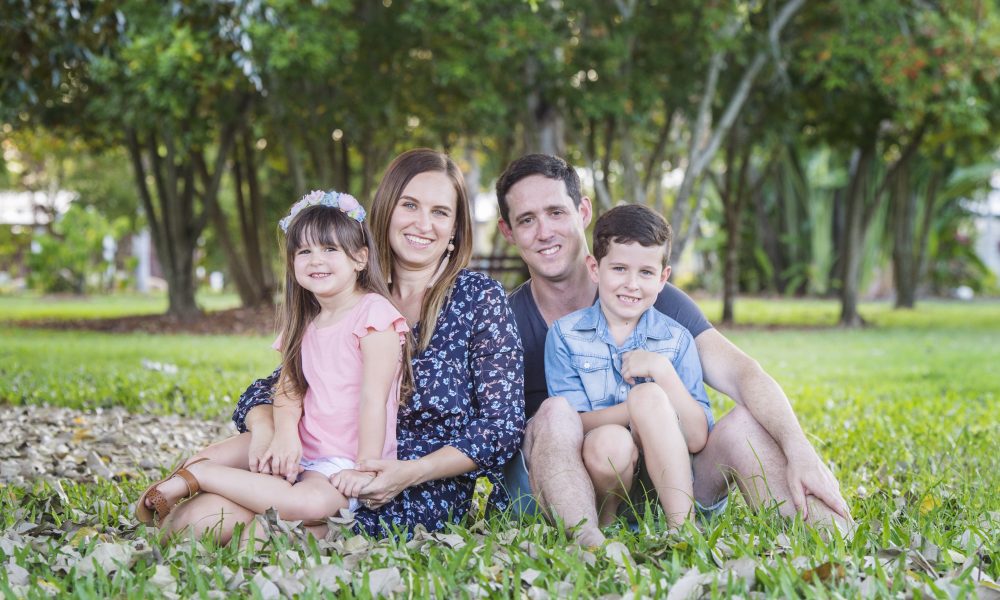 Photographs of families being together as part of a Sun Metals Safety Campaign to illustrate why it's important to stay safe at work.