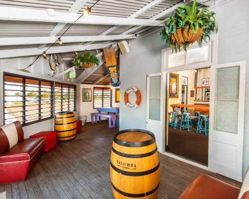 Photograph of interiors and the exterior of the Grand View Hotel in Bowen